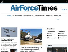 Tablet Screenshot of airforcetimes.com